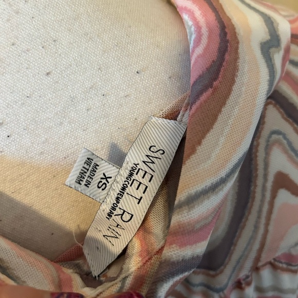 Funky mesh cropped, button-down, collared, long sleeve shirt - Picture 5 of 5